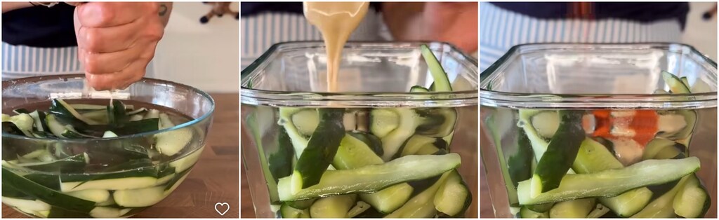 Oosterse Komkommersalade