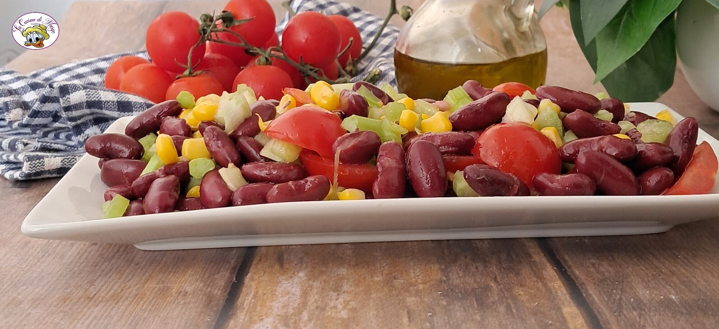 Salade van rode bonen