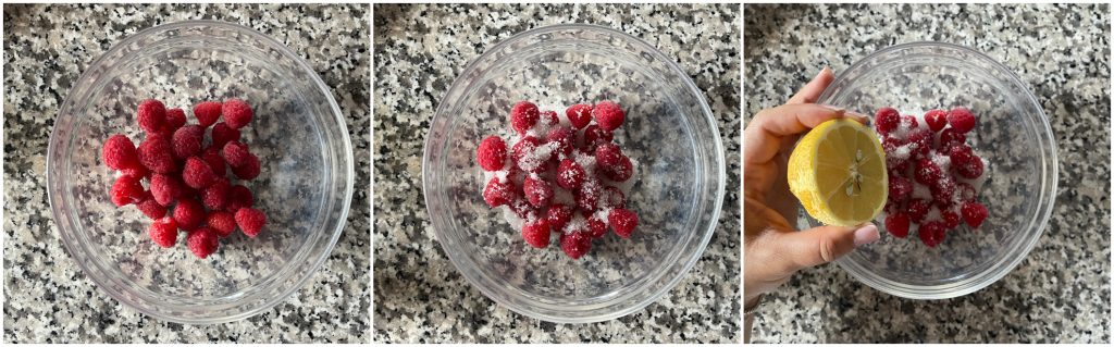 Panna cotta met frambozen