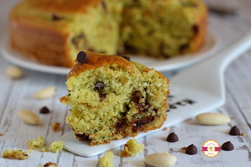 Zachte courgette- en amandeltaart