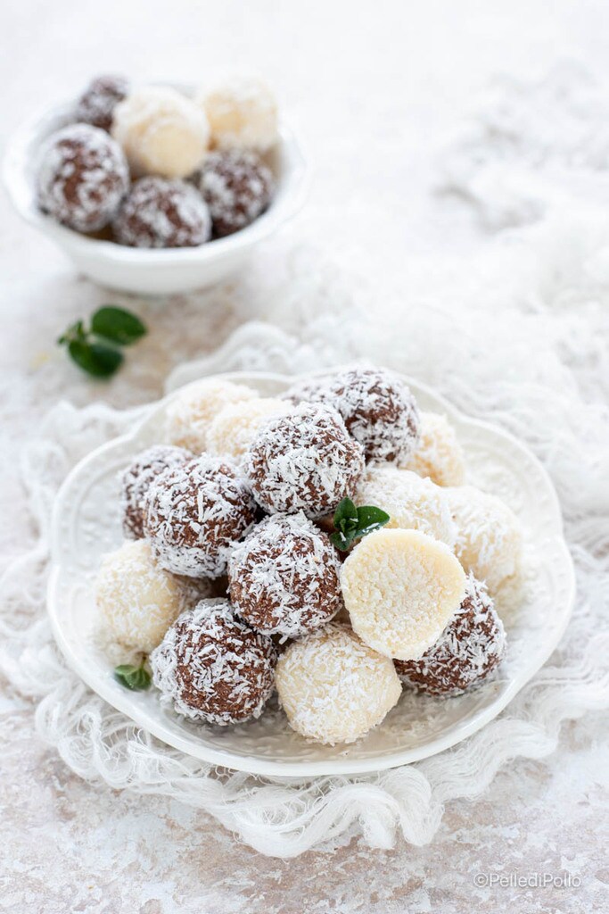 kokos en chocolade balletjes