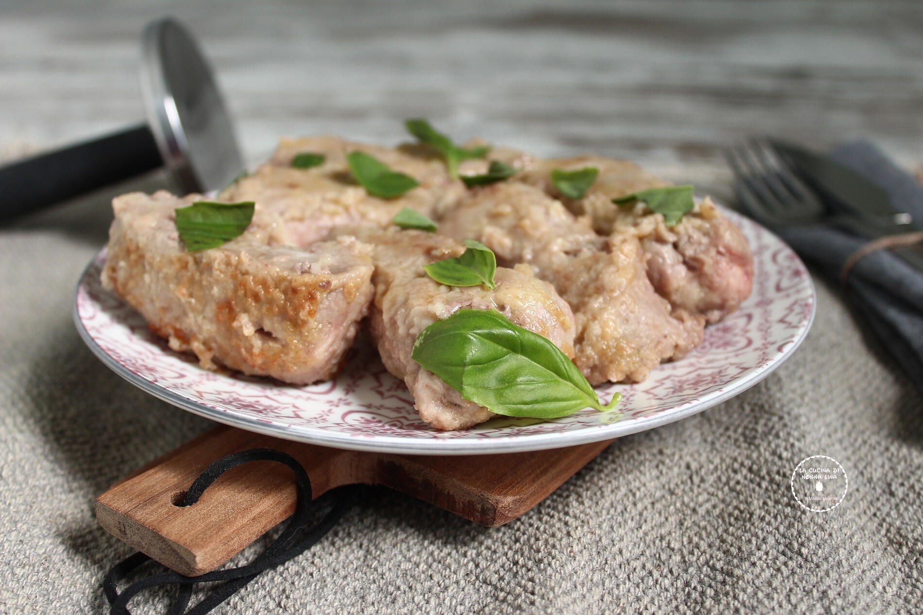 Romige kalfsrolletjes in witte saus