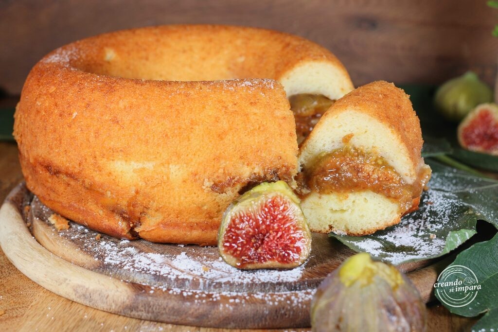 zachte ring cake met ricotta en vijgen