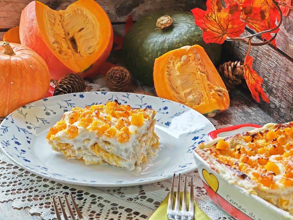 Romige pompoenlasagne