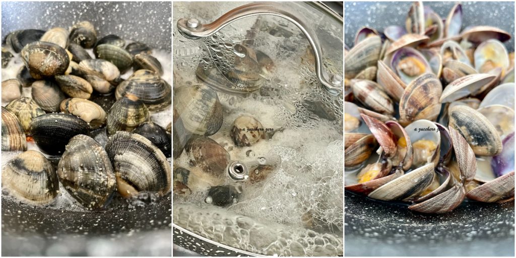 Hoe venusschelpen van zand te ontdoen en ze in de pan te openen zonder olie