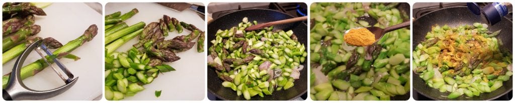 mezze maniche met asperges en taleggio