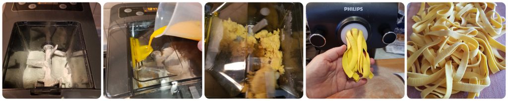 pappardelle met saffraan en groenten