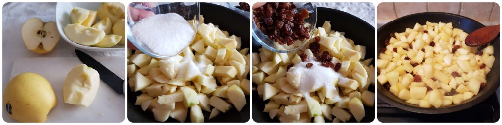 kruimeltaart met strudelvulling