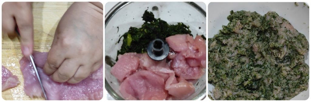 Kalkoenspinaat in heteluchtfriteuse