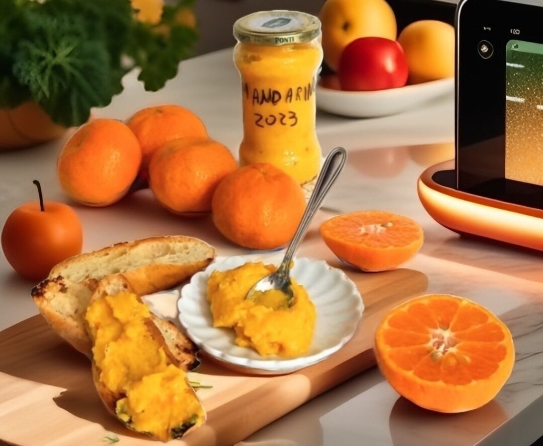 De mandarijncompote met schil