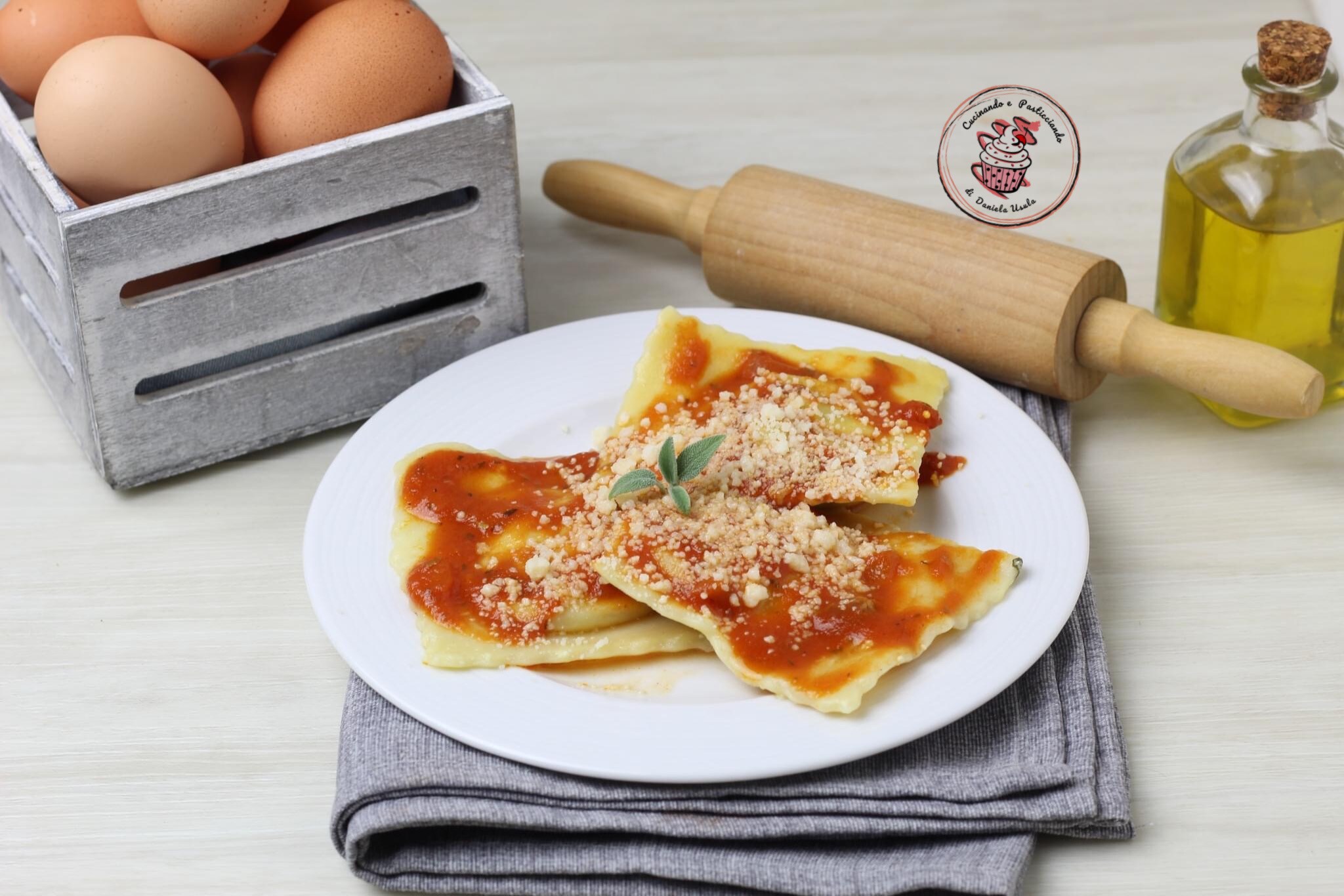 Ravioli ricotta en snijbiet
