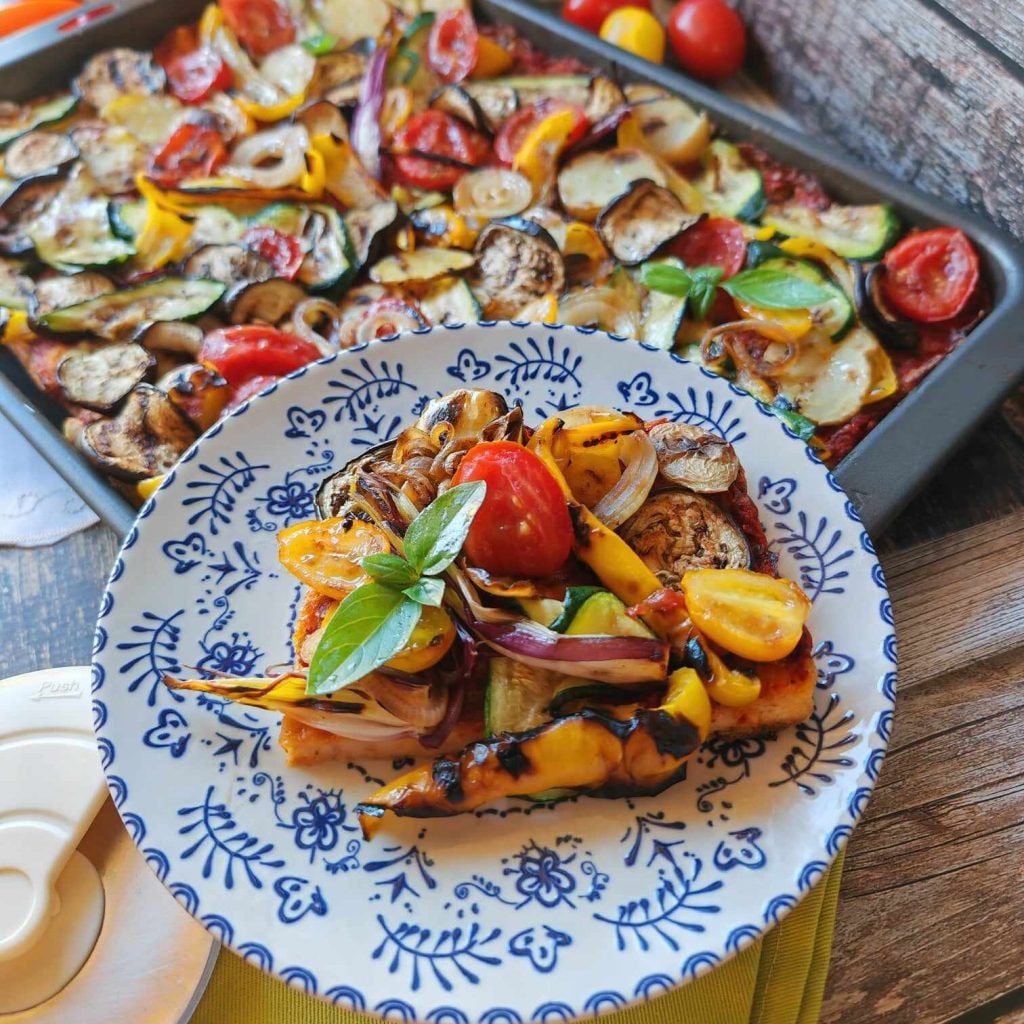 Vegetarische tuinderspizza