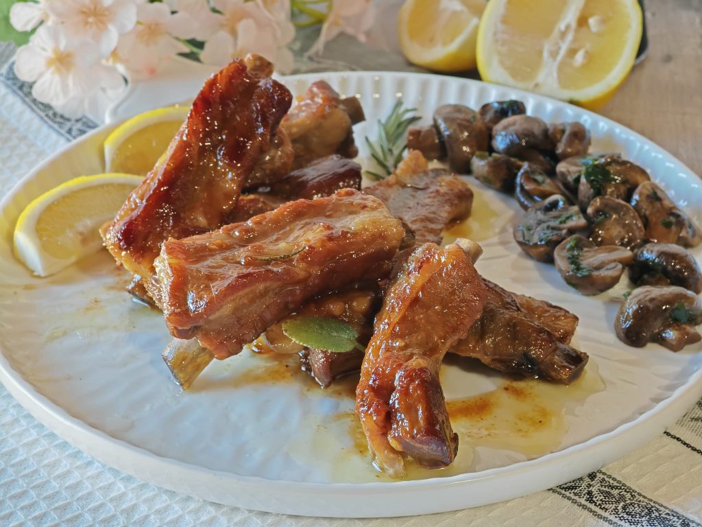 Geglazuurde Varkensribbetjes