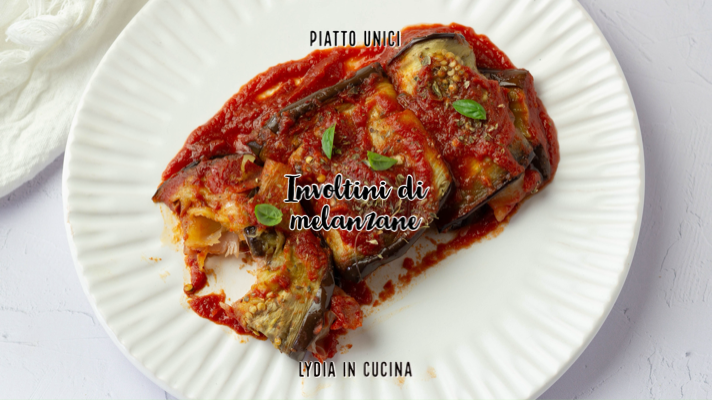 Auberginerolletjes met ham en kaas