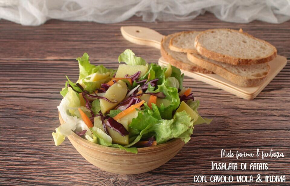 Gemengde salade met rode kool