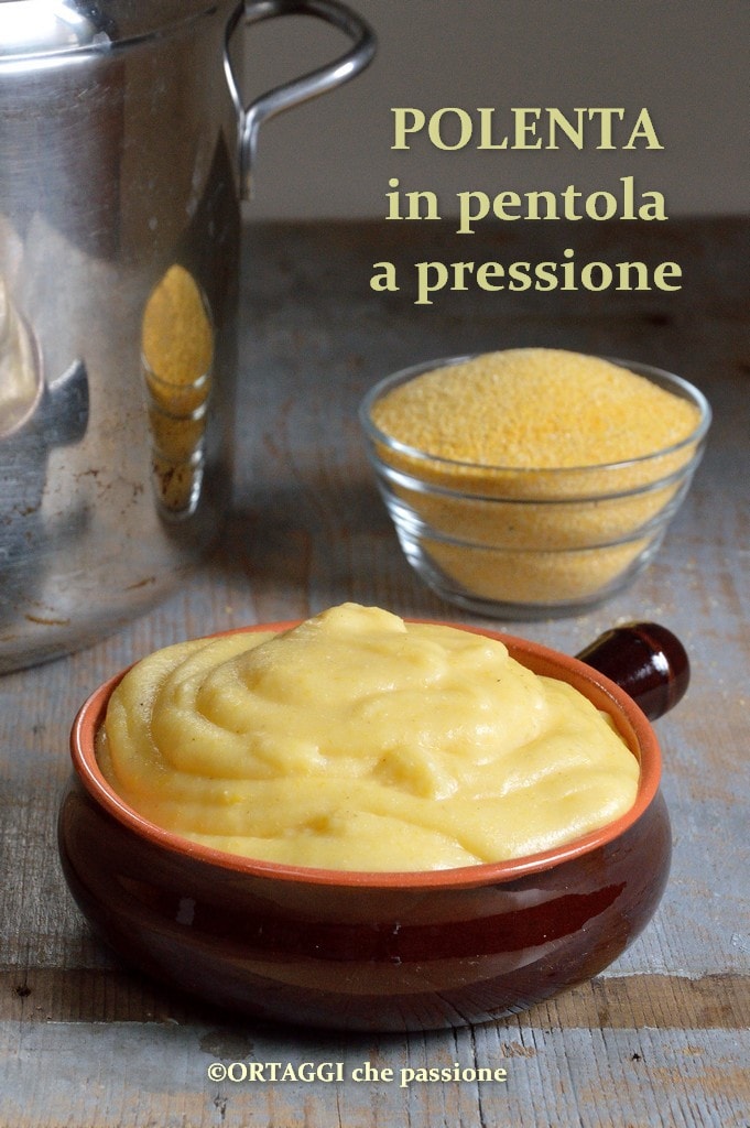 RECEPT polenta in snelkookpan - TIJDEN en doseringen