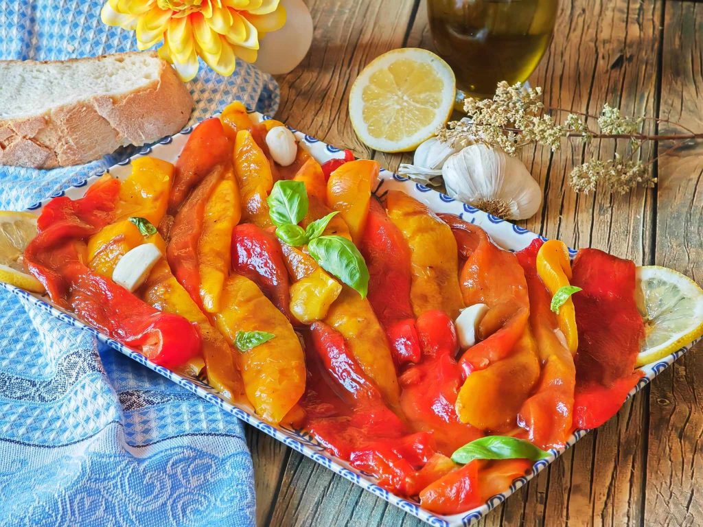 Geroosterde paprika's