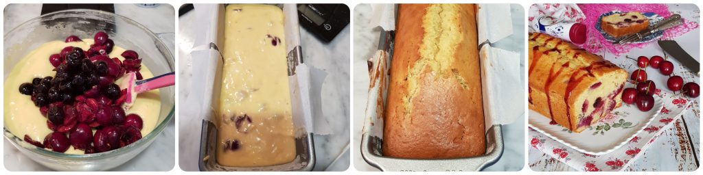 cake met kersen en krieken