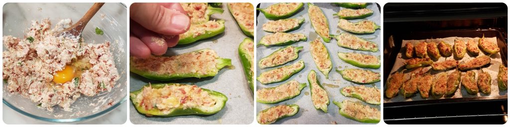 gevulde friggitelli in de oven