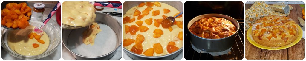 taart met verse abrikozen