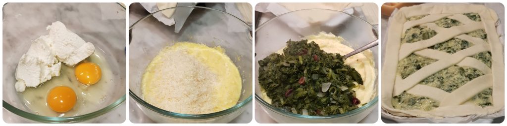 bladerdeegtaart met snijbiet en ricotta