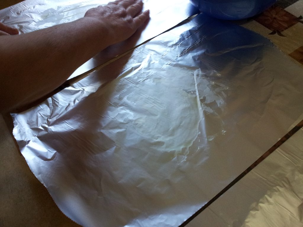 ingevet aluminiumfolie