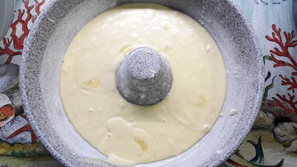 Wolkencake met aardbeien en yoghurt