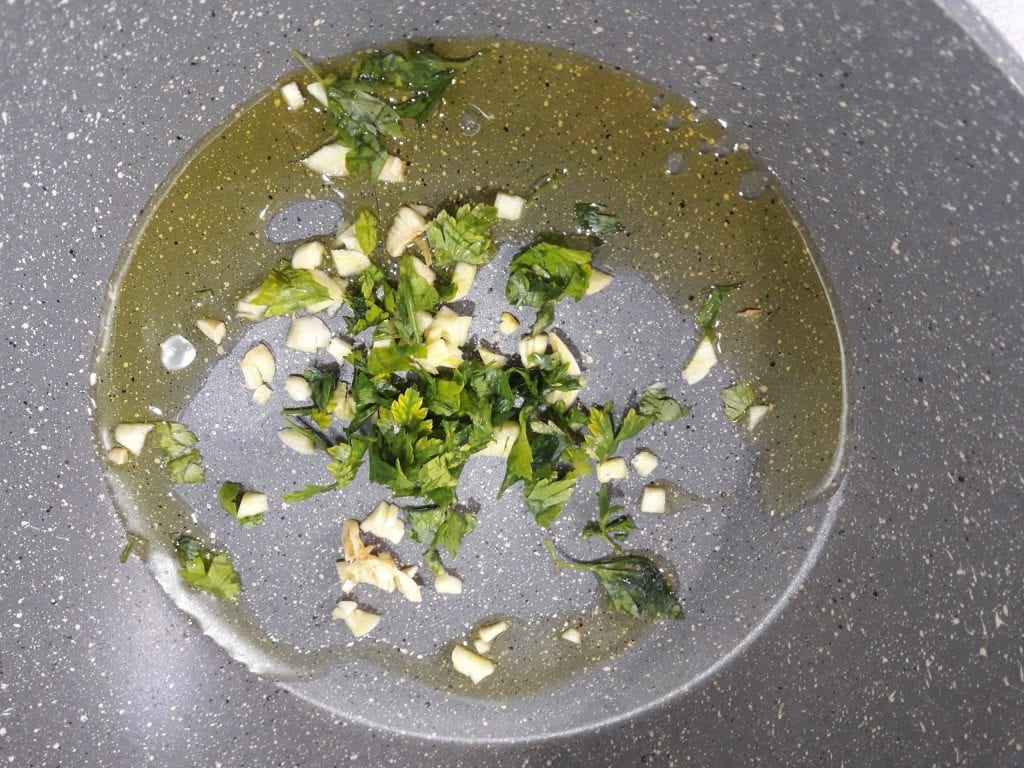 knoflook en peterselie