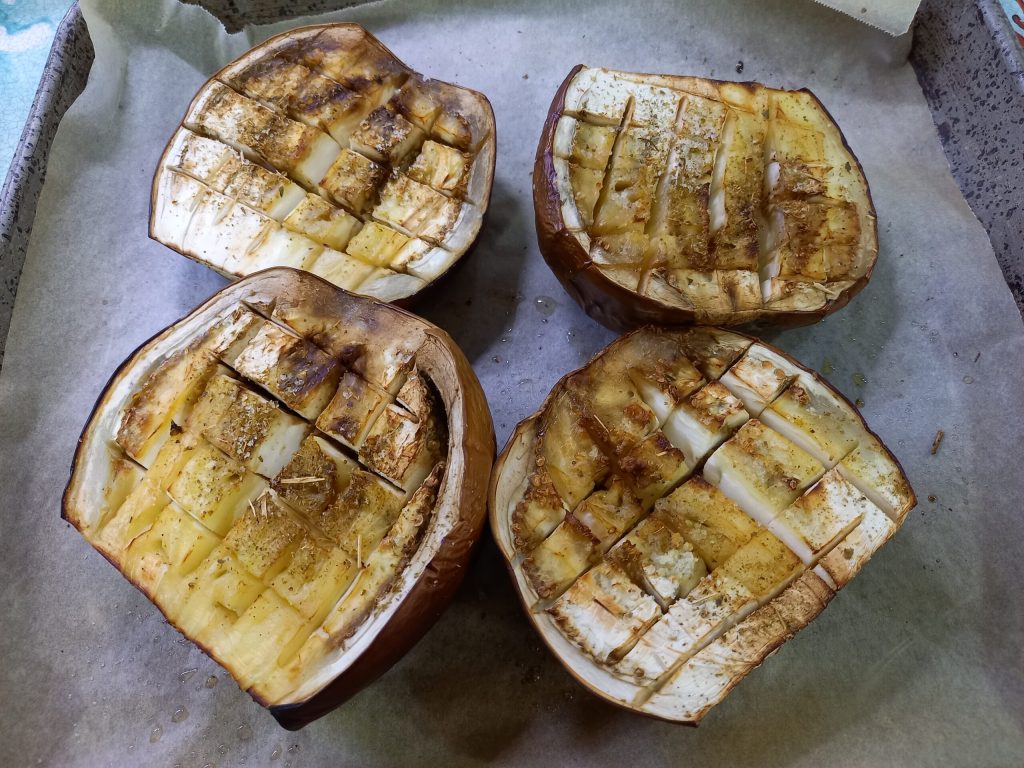 Aubergine caprese in de oven