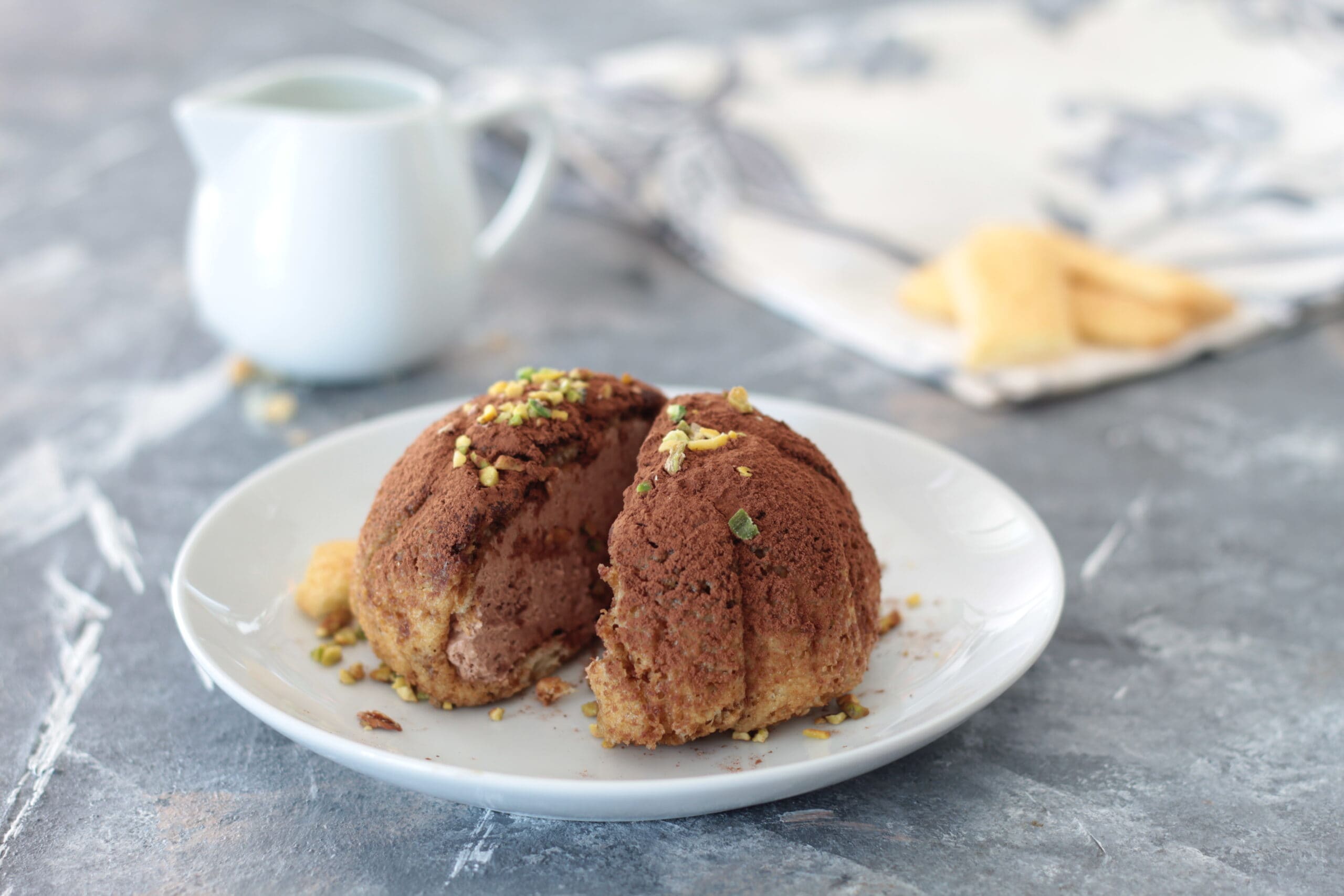 Monoporzion zuccotto van koekjes