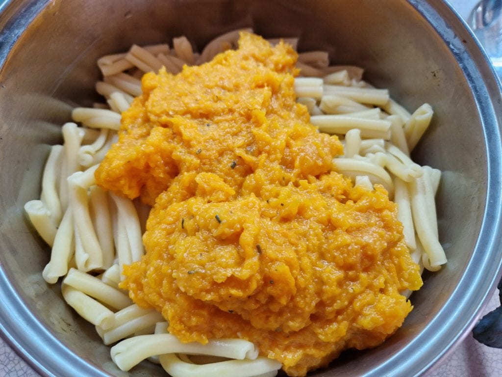 pasta pompoen