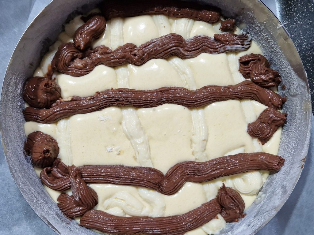 de Twee-kleurige Nua Taart