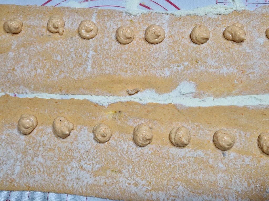 Pompoenravioli zonder eieren