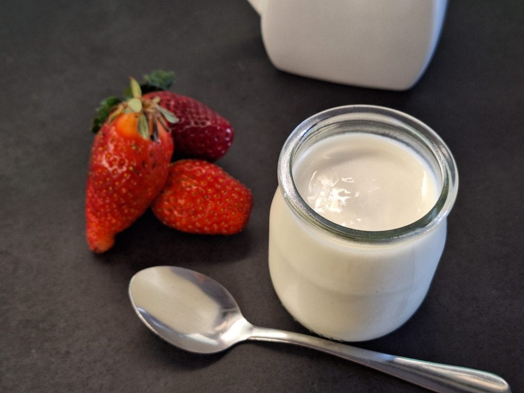 Yoghurt bereid met Monsieur Cousine Smart
