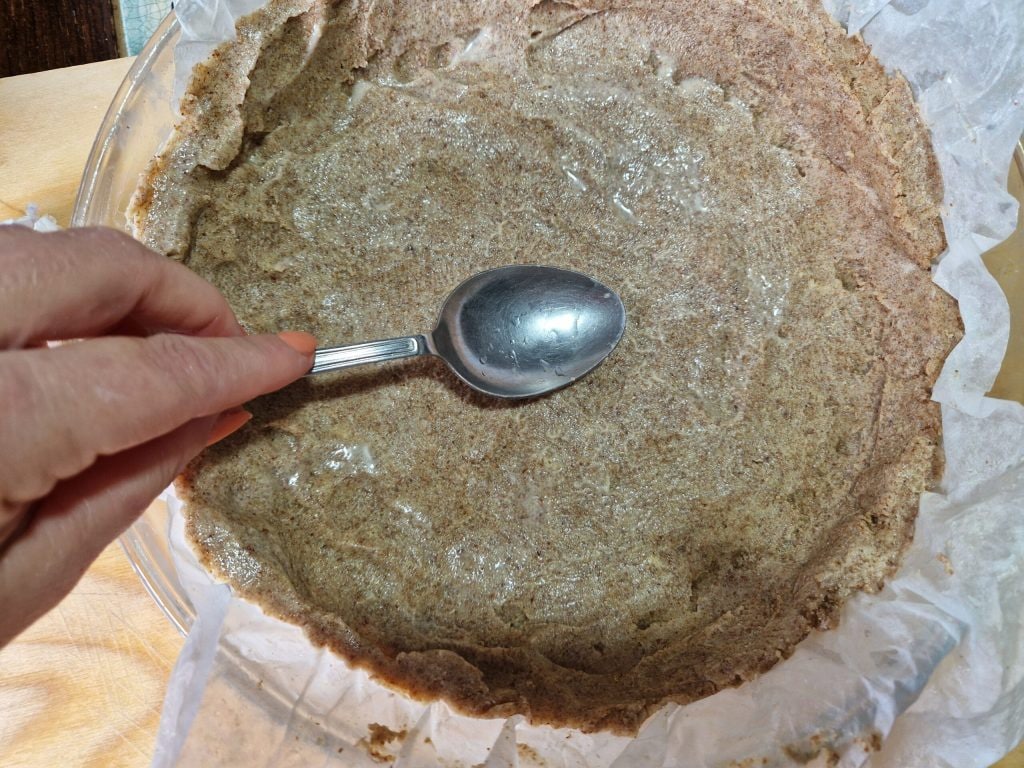 De abrikozenkruimeltaart met havermeel