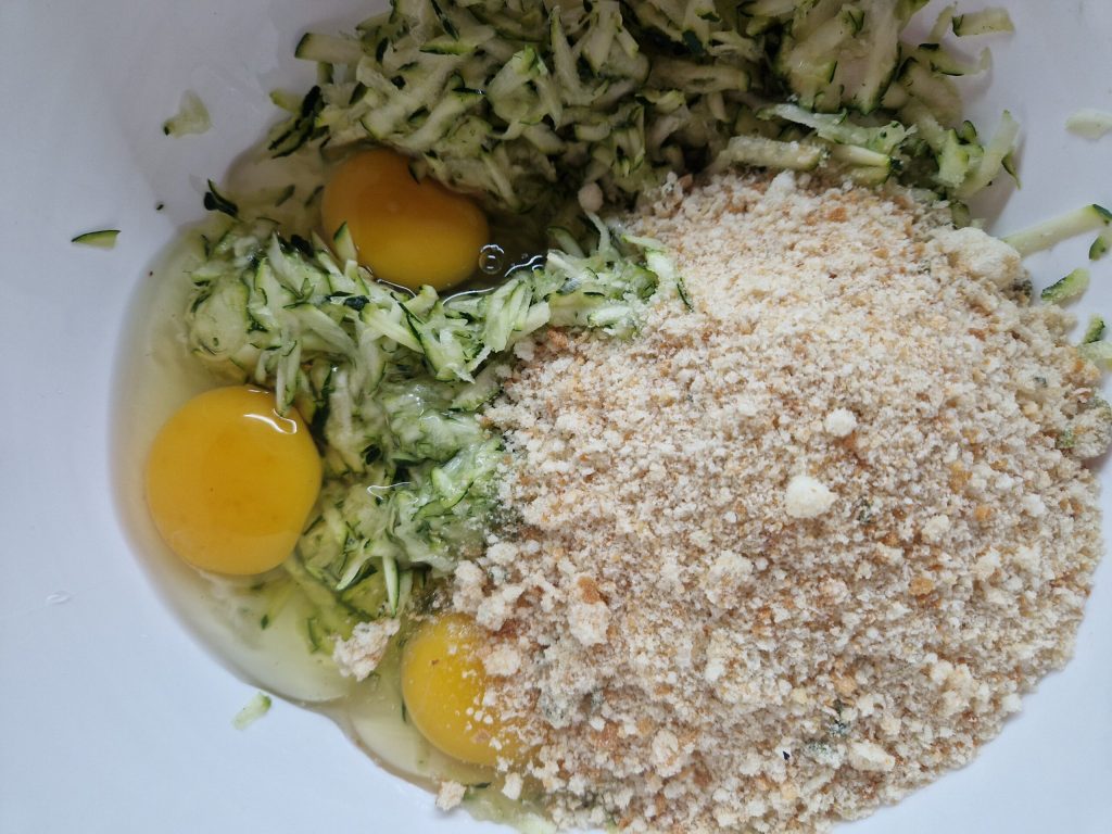 vulling met courgettes