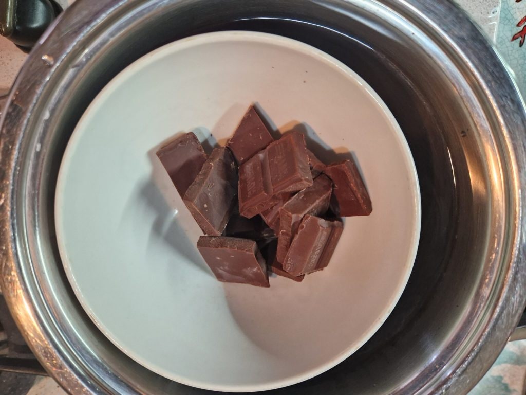 pure chocolade au bain-marie