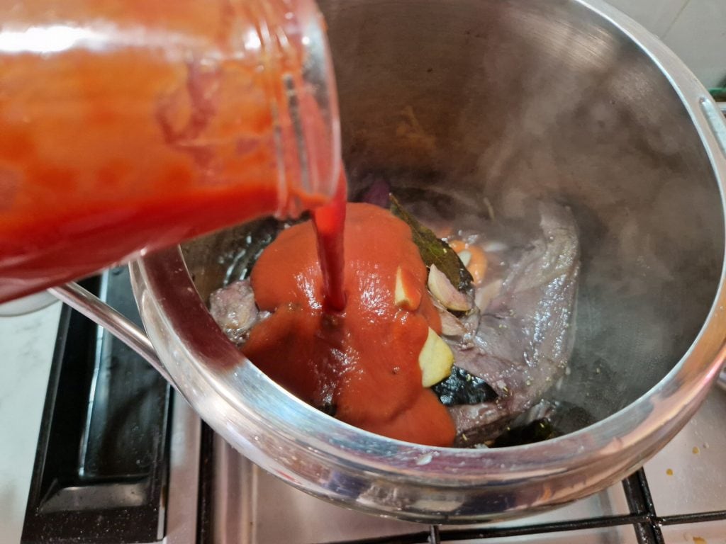 De kalfstong in saus