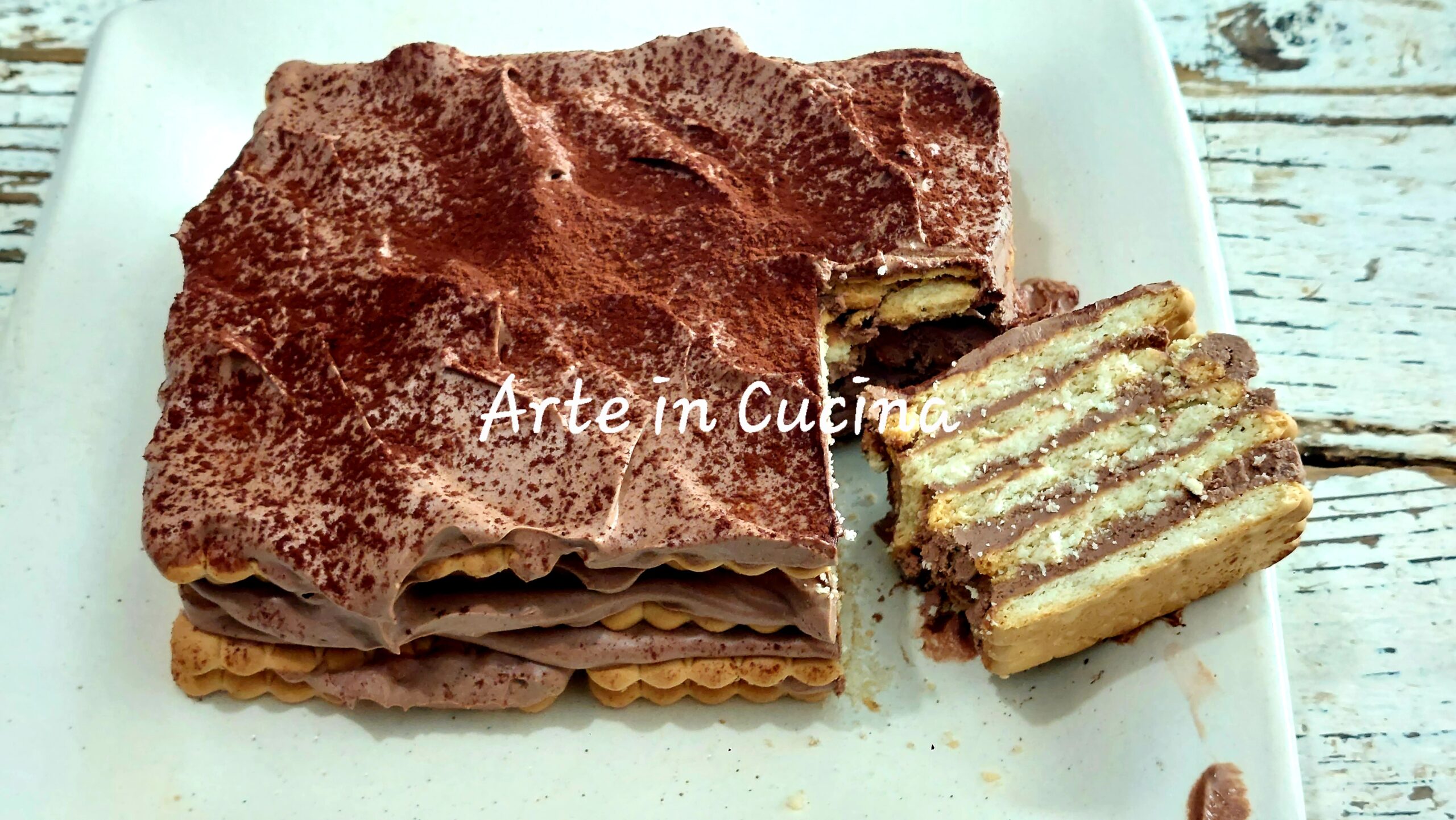 TEGELTAART met CHOCOLADEKOEKJES