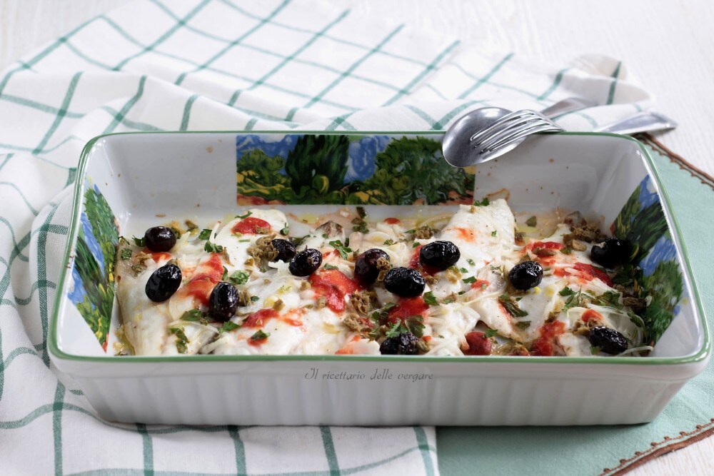 Zeebaarsfilets op mediterrane wijze