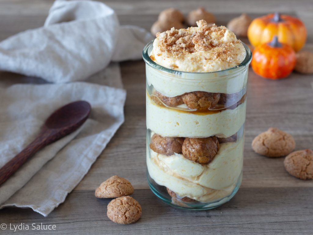 dessert met pompoen en amaretti