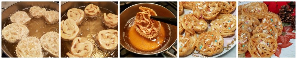 pugliese cartellate met honing en amandelen