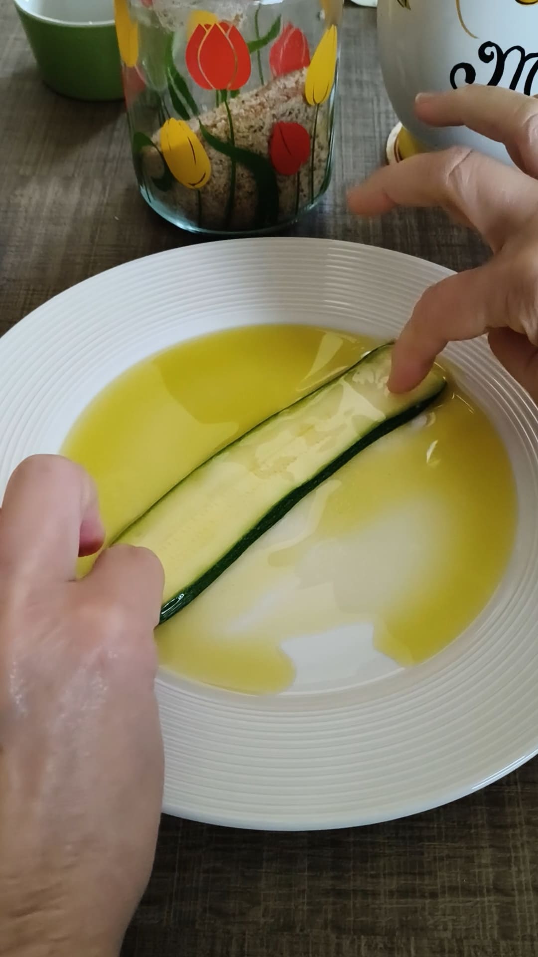 hoe de paprika's in de magnetron te koken, einde