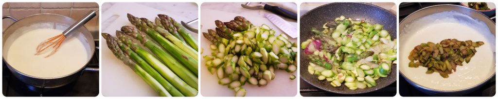 groene lasagne uit de oven met asperges