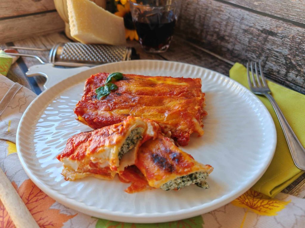 Cannelloni ricotta en spinazie