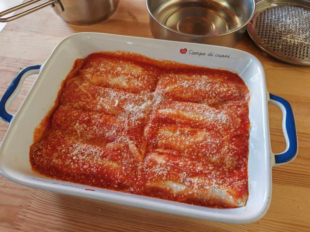 Cannelloni ricotta en spinazie