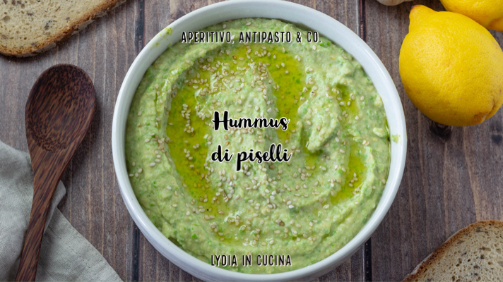 Hummus van erwten en kikkererwten