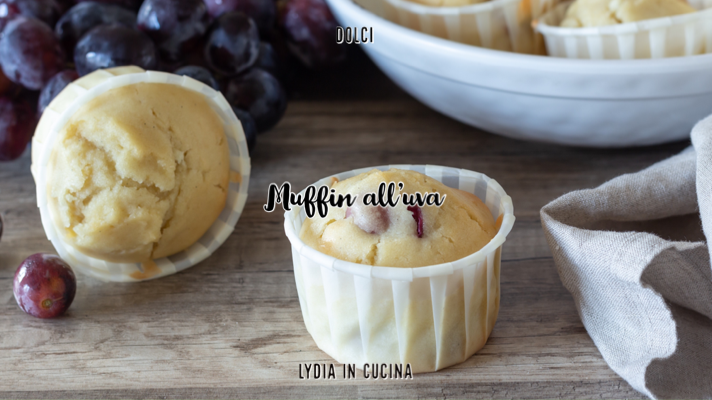 Muffin met druiven
