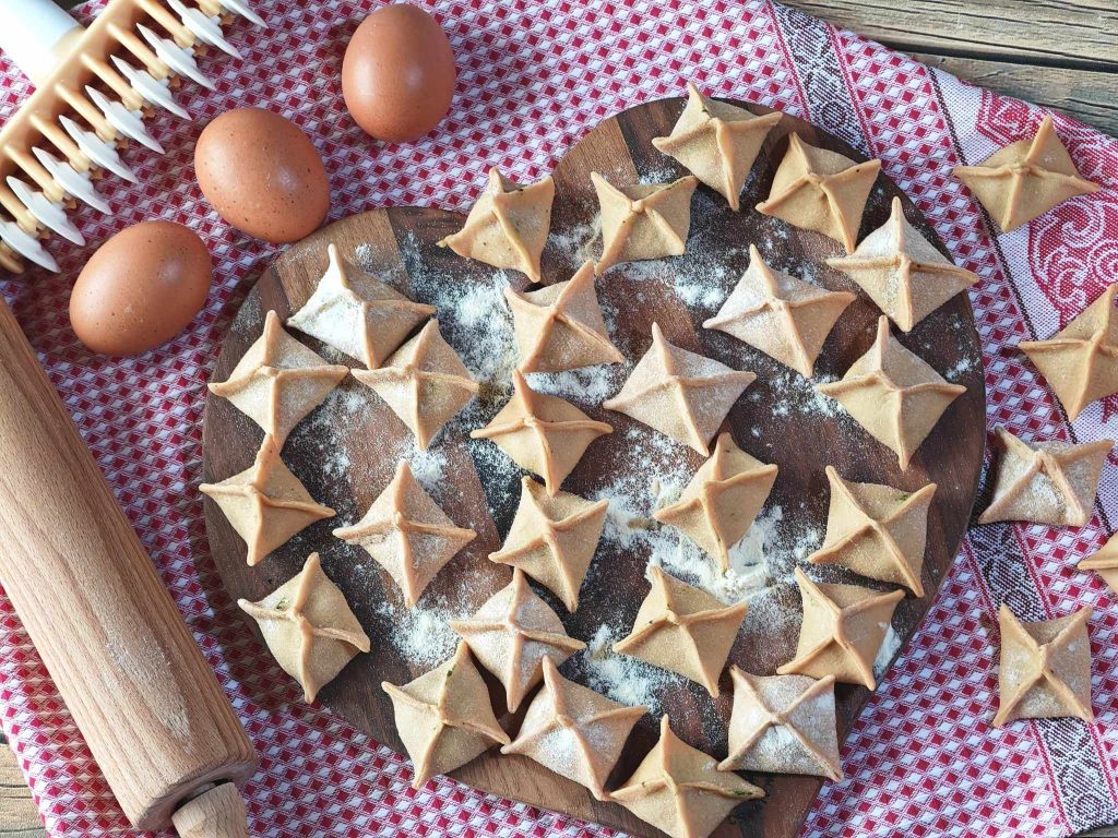 Fagottini van verse pasta