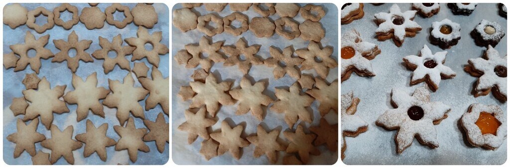 Gevulde kerststerkoekjes